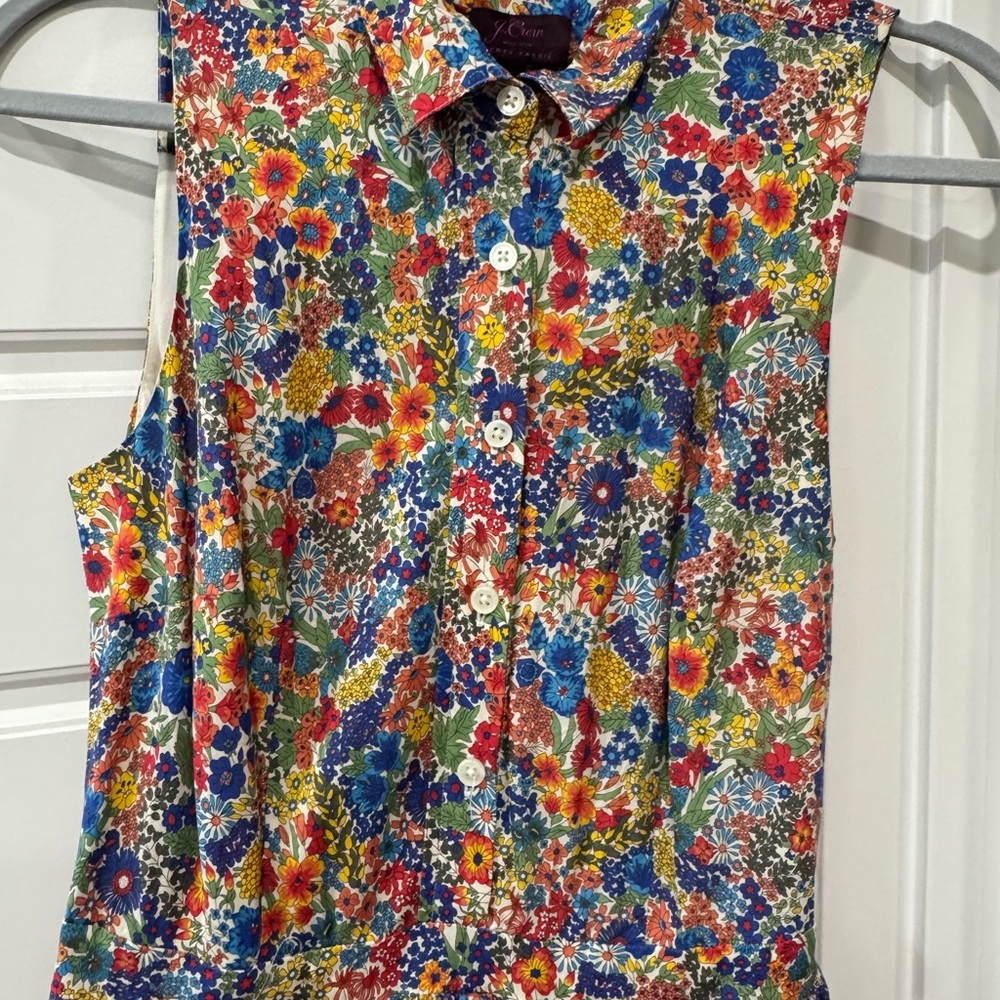J. Crew Liberty of London Multicolor Floral Midi Dress - Picture 3 of 5